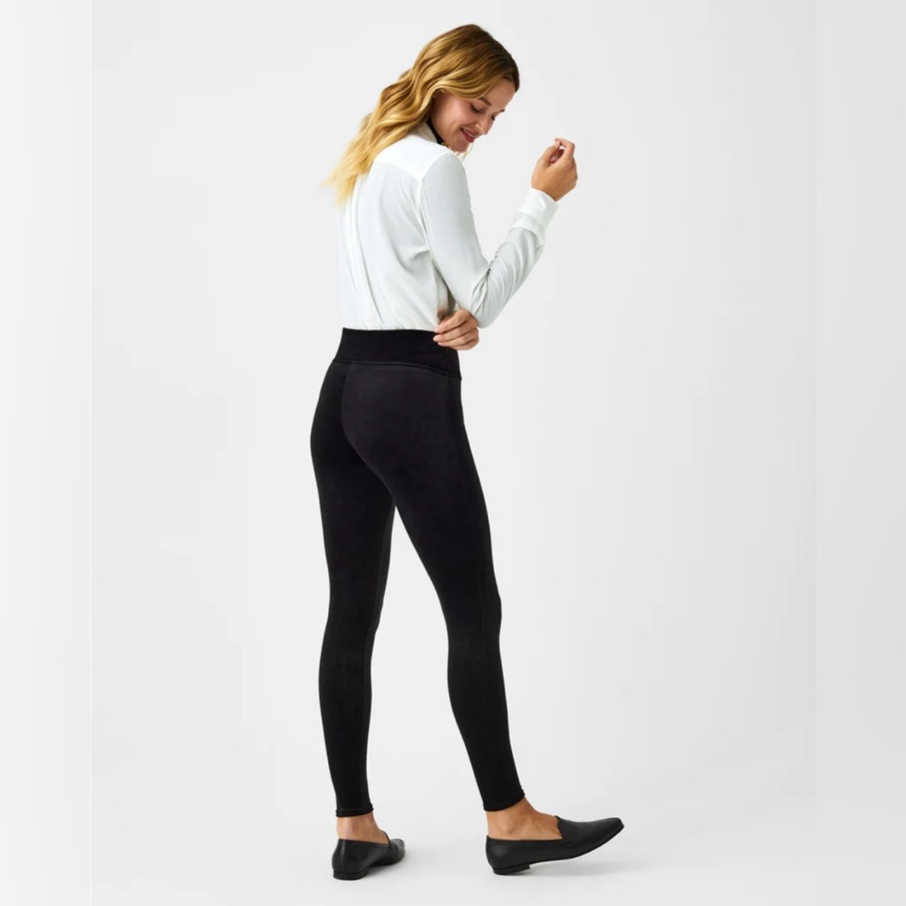 Spanx Black Velvet Leggings